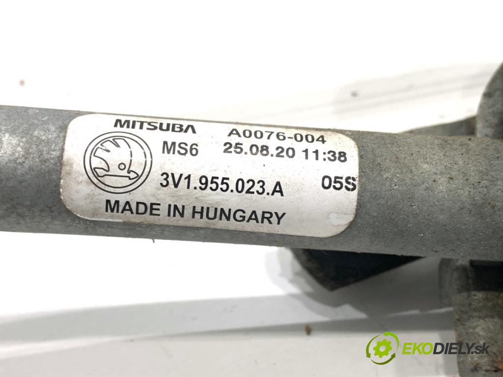 SKODA SUPERB III Kombi 2020 160 kW 1.4 TSI iV 1395 mechanismus stěračů přední část 3V1955023A (Motorek stěračů přední)