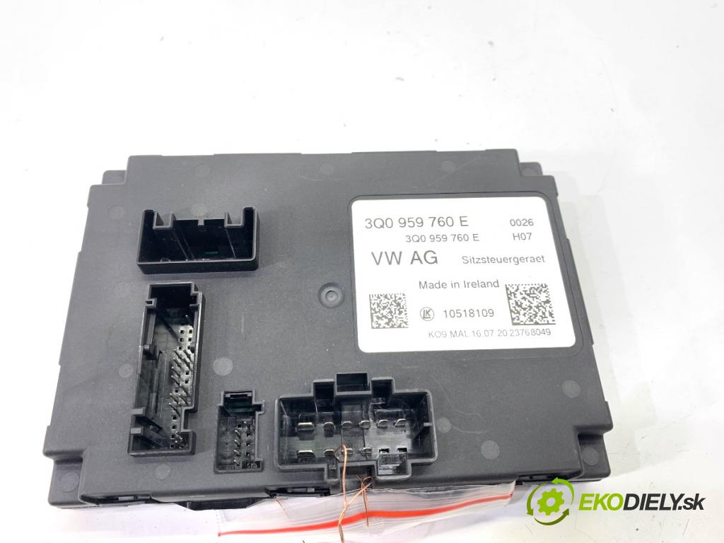 SKODA SUPERB III Kombi 2020 160 kW 1.4 TSI iV 1395 modul sedačky levý 3Q0959760E