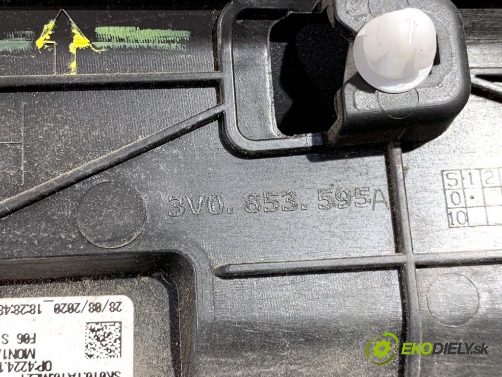 SKODA SUPERB III Kombi 2020 160 kW 1.4 TSI iV 1395 Lišta Dvere ľavy zad 3V0854949