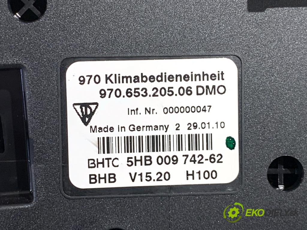 PORSCHE PANAMERA liftback 2010 294 kW 4.8 4S 4806 Panel ovládania kúrenia 97065320506 (Prepínacie páčky pod volantom)