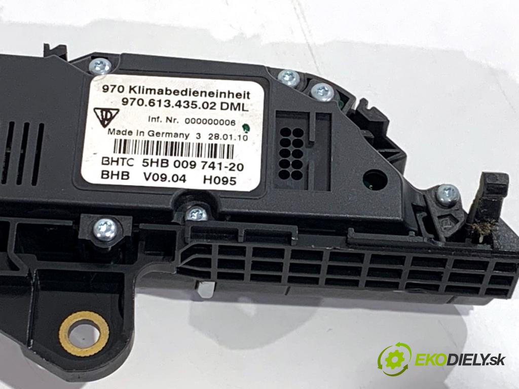 PORSCHE PANAMERA liftback 2010 294 kW 4.8 4S 4806 Panel ovládania kúrenia 97065320506 (Prepínacie páčky pod volantom)