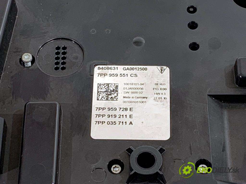 PORSCHE PANAMERA liftback 2010 294 kW 4.8 4S 4806 světlo stropní 7PP919317