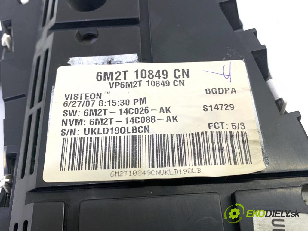 FORD MONDEO MK4 Kombi 2007 92 kW 1.8 TDCi 1753 Prístrojovka 6M2T-10849-CN (Prístrojová doska)