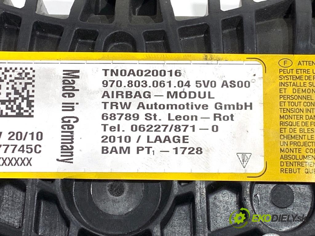 PORSCHE PANAMERA liftback 2010 294 kW 4.8 4S 4806 AirBag koleno: 97080306104
