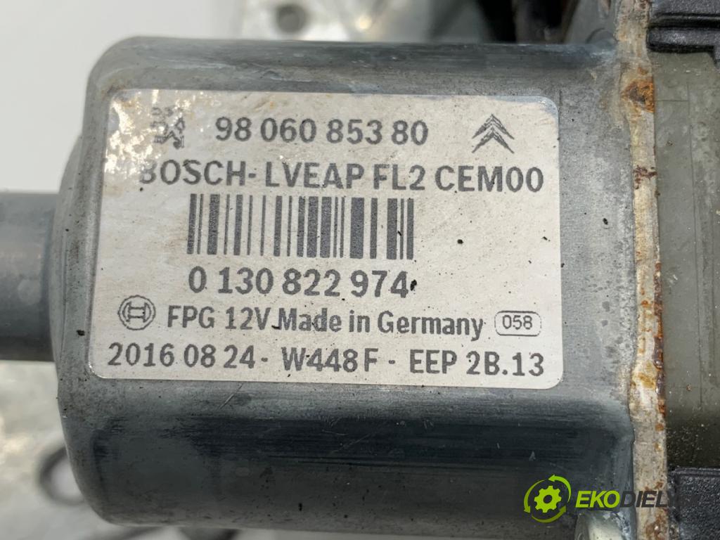 PEUGEOT 508 SW I Kombi 2017 133 kW 2.0 HDi 180 RXH 1997 mechanismus okna pravý zadní část 9806085380