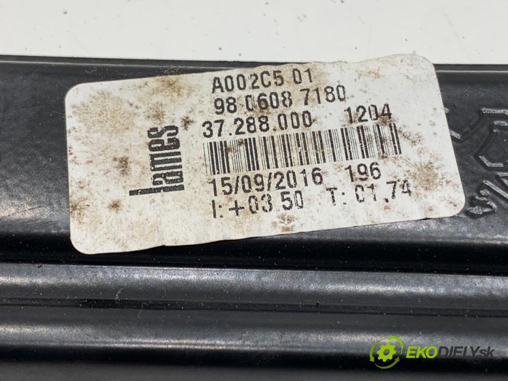 PEUGEOT 508 SW I Kombi 2017 133 kW 2.0 HDi 180 RXH 1997 mechanismus okna levý zadní část 9806085480