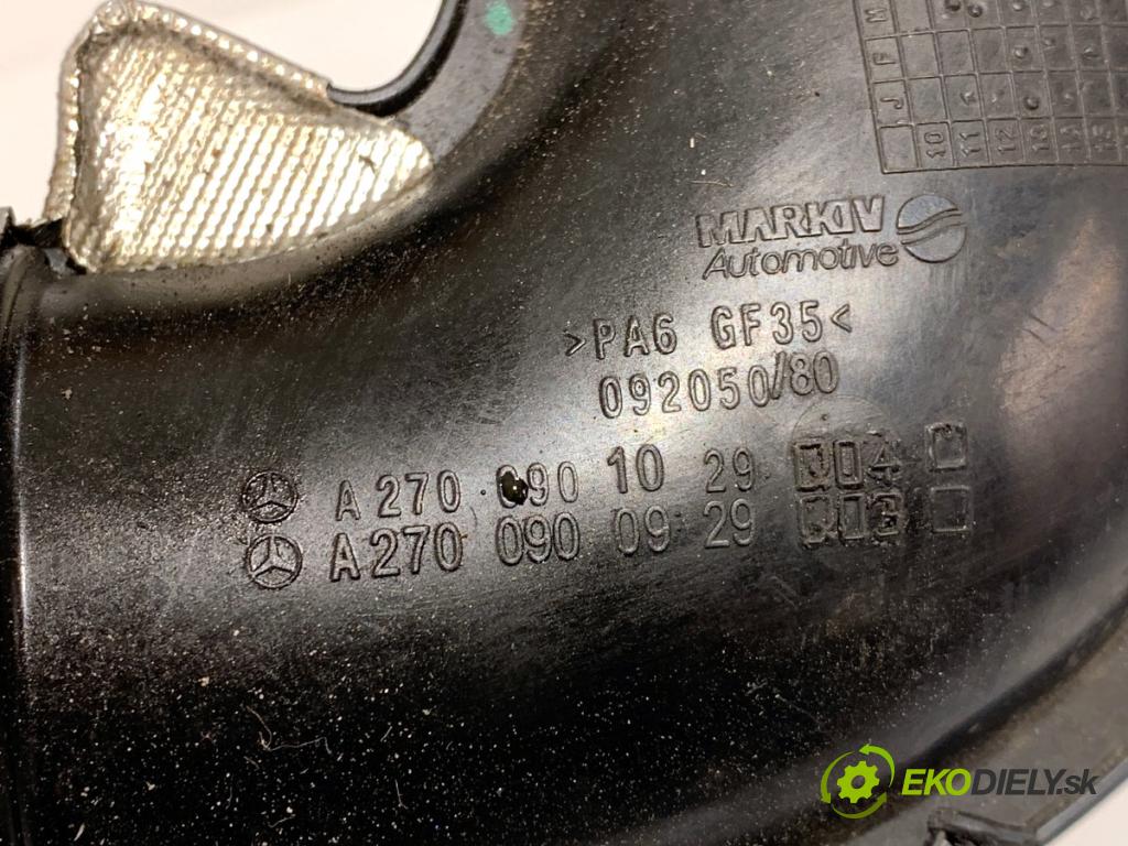 MERCEDES-BENZ W176 liftback 2015 90 kW A 180 (176.042) 1595 Rúra vzduchu intercoolera A2700901029