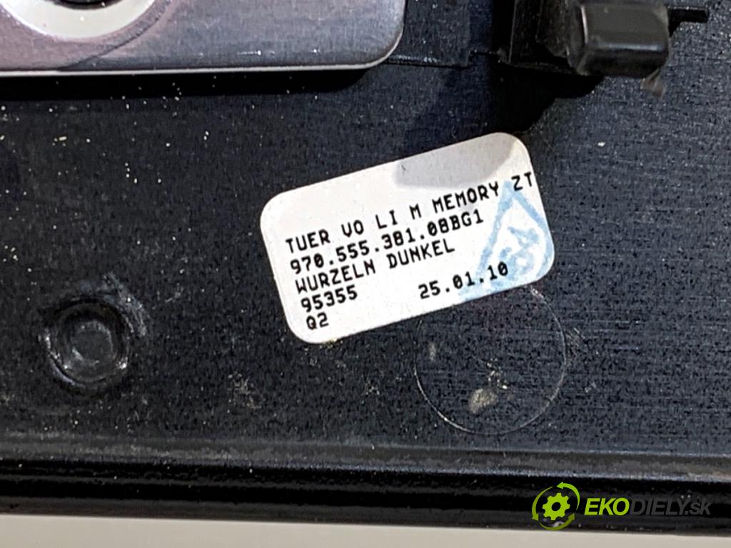 PORSCHE PANAMERA liftback 2010 294 kW 4.8 4S 4806 lišty kryt dveře 970555382 970555381