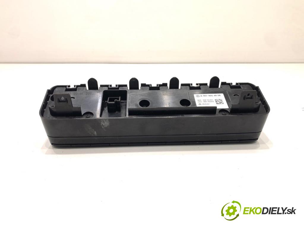 MERCEDES-BENZ SPRINTER 3,5-t Tourer Bus Autobus 2022 125 kW 317 CDI (907.731, 907.733, 907.735) 1950 Panel ovládania kúrenia A9079054806 (Prepínacie páčky pod volantom)