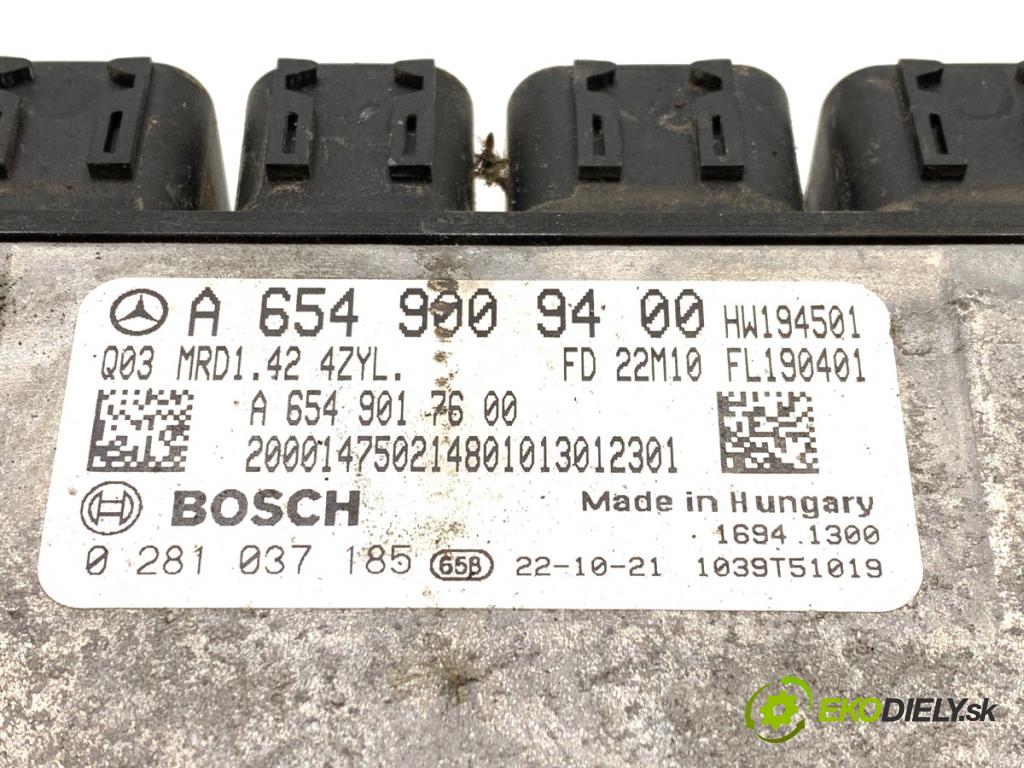 MERCEDES-BENZ SPRINTER 3,5-t Tourer Bus Autobus 2022 125 kW 317 CDI (907.731, 907.733, 907.735) 1950 riadiaca jednotka Motor A6549009400 (Riadiaca jednotka)