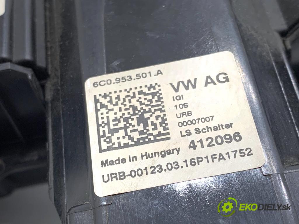 SKODA FABIA III Kombi 2016 55 kW 1.0 999 Prepínač kombinovaný 6C0953501A (Prepínacie páčky pod volantom)