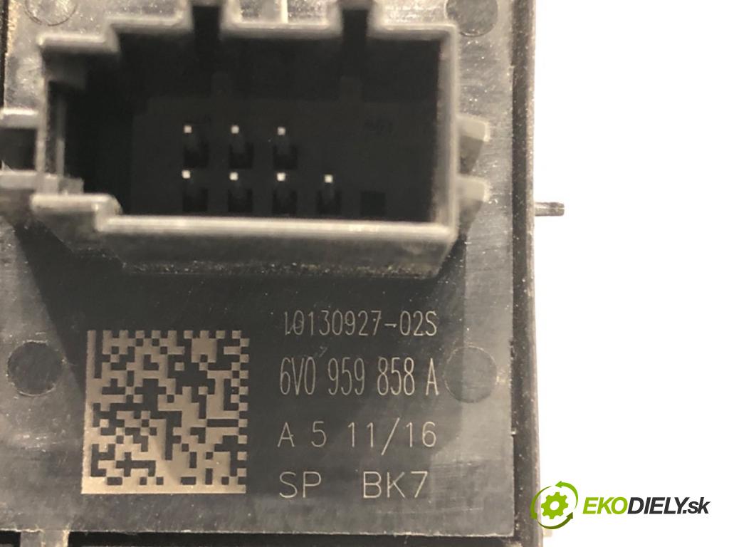 SKODA FABIA III Kombi 2016 55 kW 1.0 999 Prepínač okien 6V0959858A (Prepínacie páčky pod volantom)