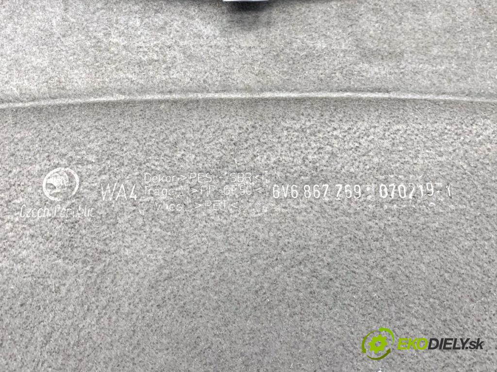 SKODA FABIA III liftback 2019 55 kW 1.0 999 pláto zadní část 6V6867769