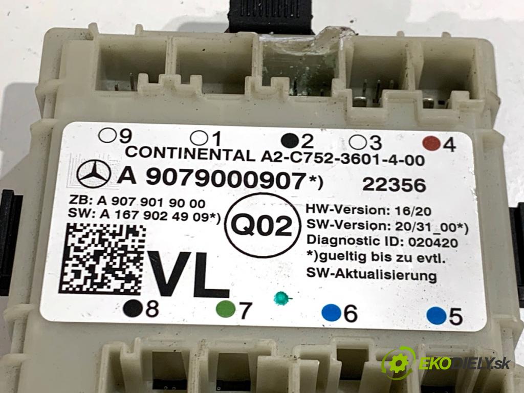 MERCEDES-BENZ SPRINTER 3,5-t Tourer Bus Autobus 2022 125 kW 317 CDI (907.731, 907.733, 907.735) 1950 Modul Riadiaca jednotka Dvere A9079000907 (Riadiaca jednotka centrálneho zámku)