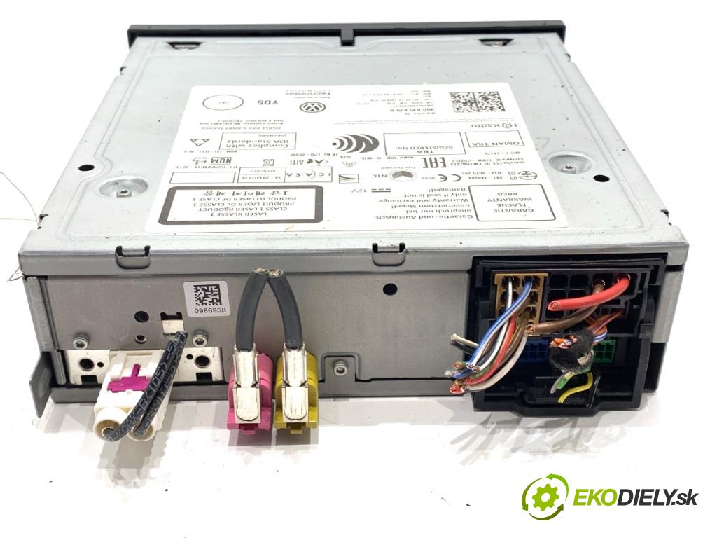 VW GOLF VII liftback 2016 92 kW 1.4 TSI 1395 čítač navigácie 3Q0035819B (Elektrosúčasti ostatné)