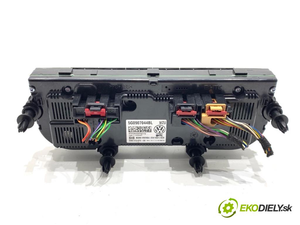 VW GOLF VII liftback 2016 92 kW 1.4 TSI 1395 Panel ovládania kúrenia 5G0907044BL (Prepínacie páčky pod volantom)