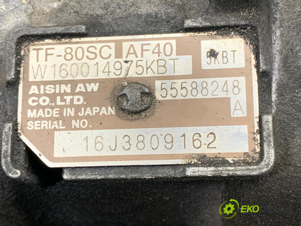 OPEL INSIGNIA A liftback  118 kW 2.0 CDTI (68) 1956 Prevodovka TF-80SC (Prevodovka)