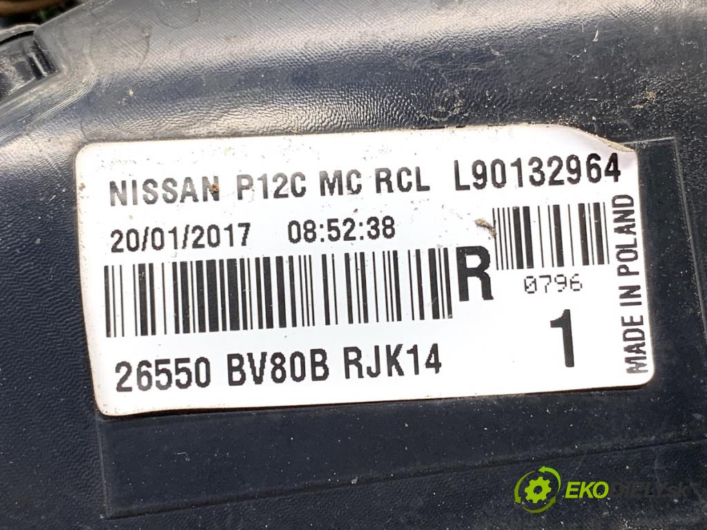 NISSAN JUKE F15 SUV 2017 86 kW 1.6 1598 světlo pravý zadní část 26550BV80B