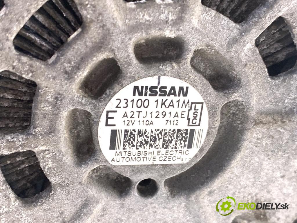 NISSAN JUKE F15 SUV 2017 86 kW 1.6 1598 Alternátor 231001KA1M (Alternátor)