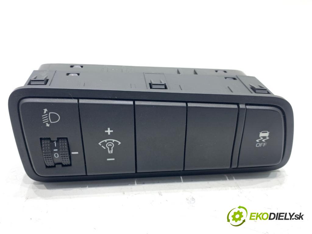 HYUNDAI TUCSON SUV 2015 130 kW 1.6 T-GDi 1591 Prepínač nastavenia svetiel 93710-D7190 (Prepínacie páčky pod volantom)