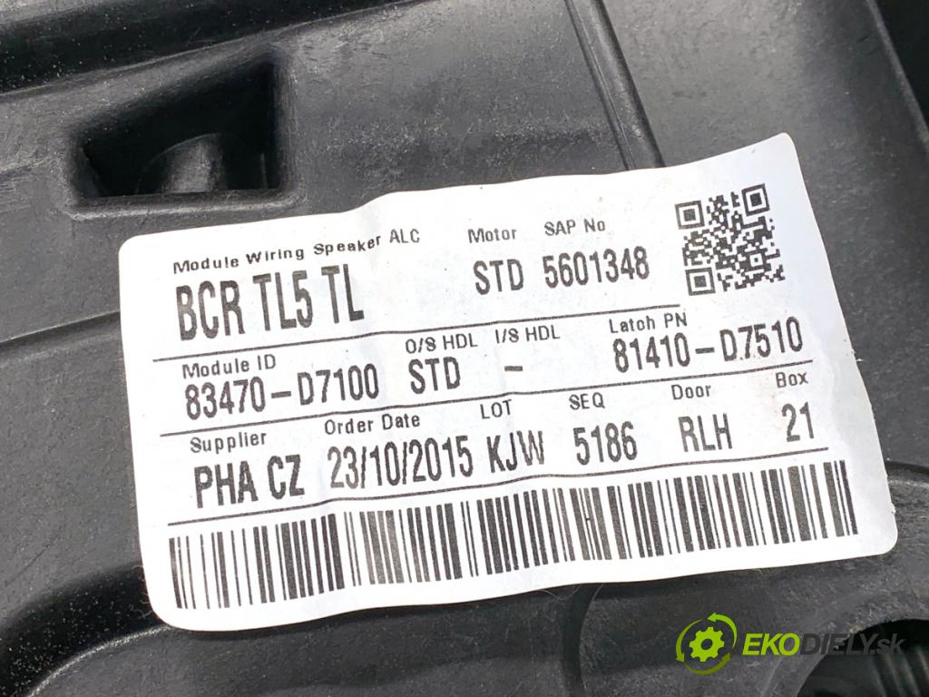 HYUNDAI TUCSON SUV 2015 130 kW 1.6 T-GDi 1591 mechanismus okna levý zadní část 83450-D7000