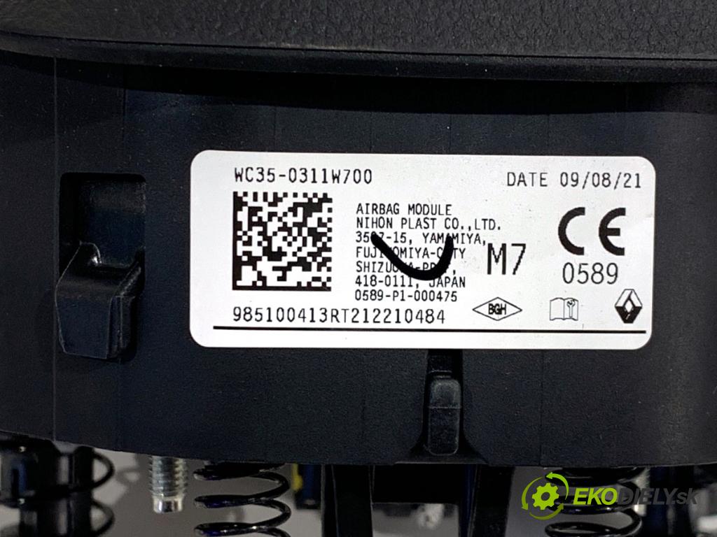 RENAULT ARKANA I SUV 2021 69 kW 1.5 E-TECH 145 1598 AirBag volantu 985100413R (Airbag)