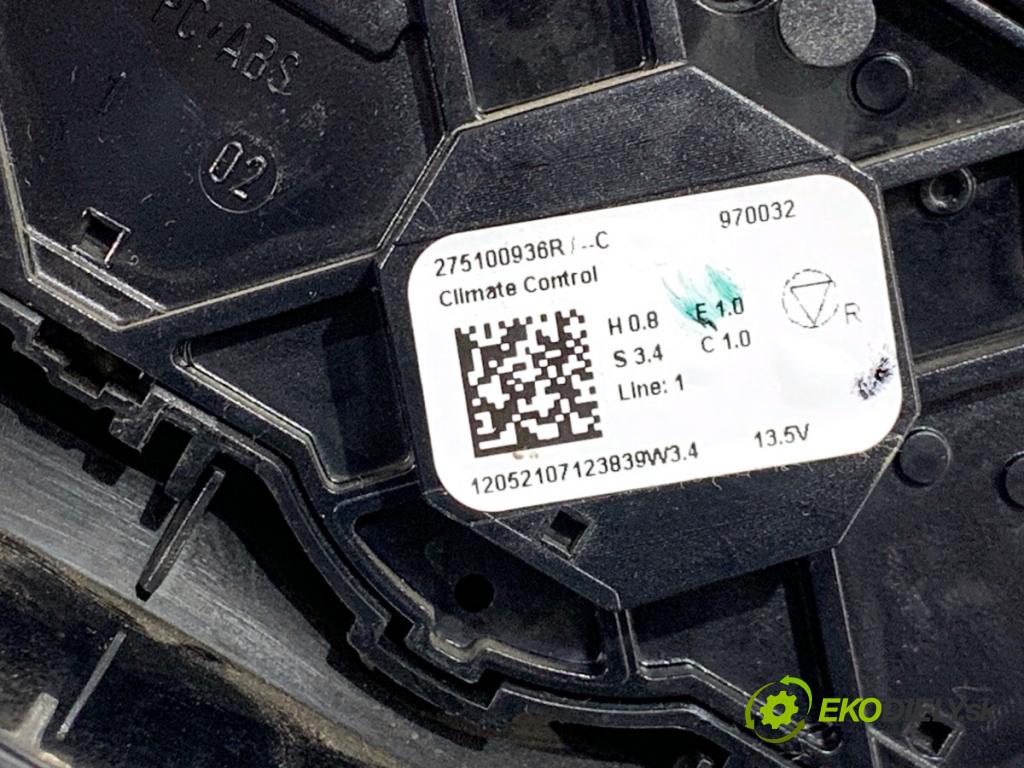 RENAULT ARKANA I SUV 2021 69 kW 1.5 E-TECH 145 1598 Panel ovládania kúrenia 283E87814R (Prepínacie páčky pod volantom)