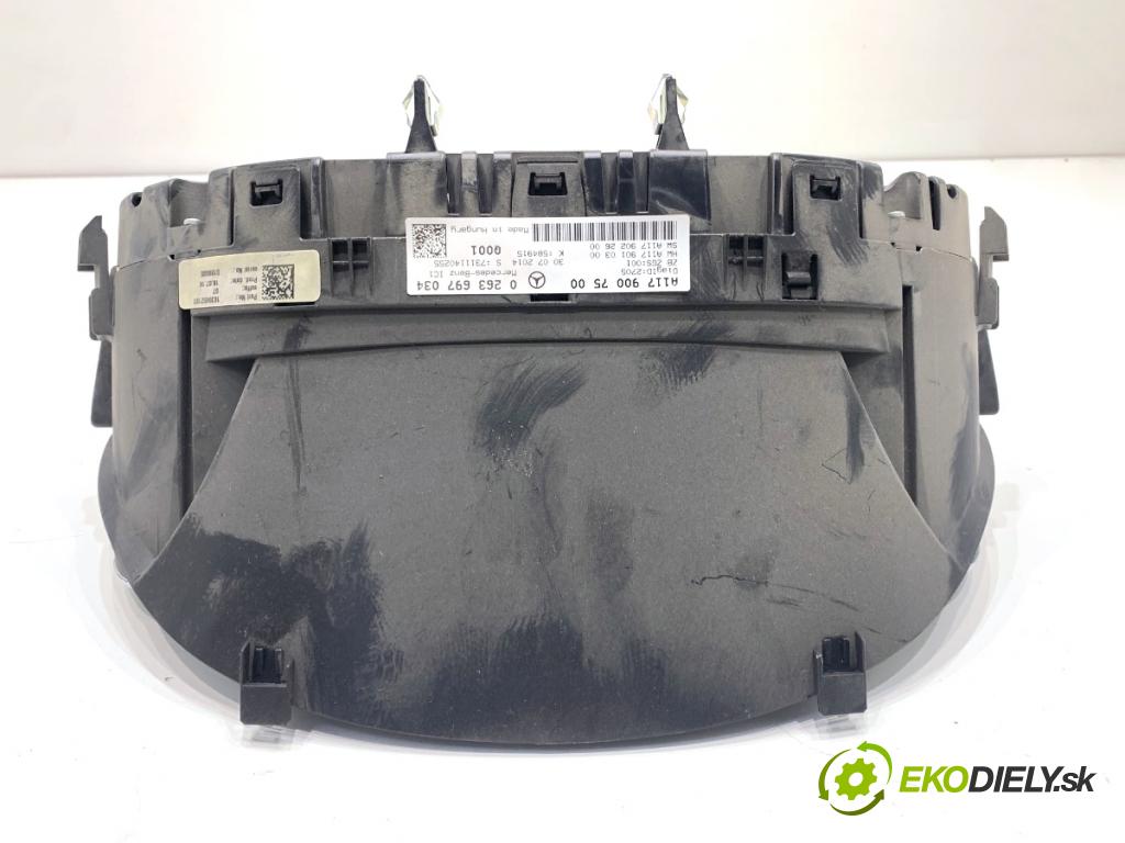 MERCEDES-BENZ CLA coupe coupe 2014 155 kW CLA 250 4-matic (117.346) 1991 Prístrojovka A1179007500 (Prístrojová doska)