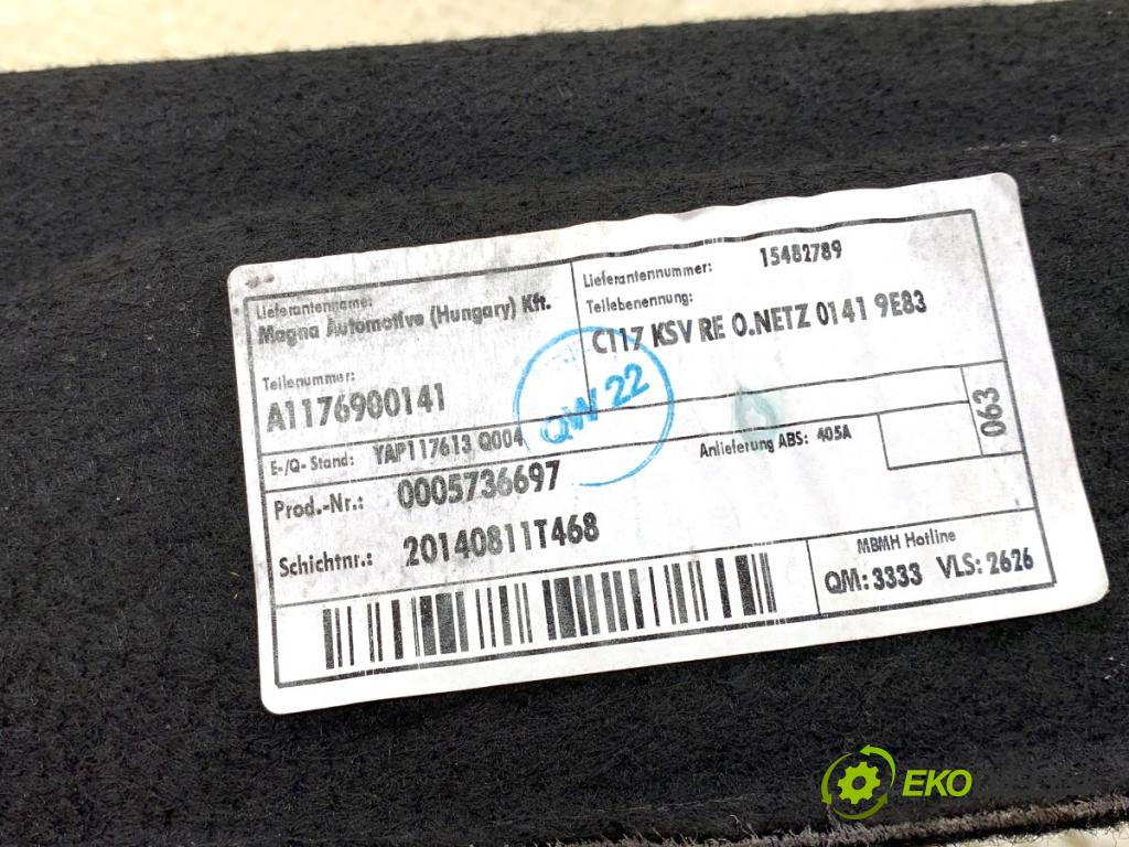 MERCEDES-BENZ CLA coupe coupe 2014 155 kW CLA 250 4-matic (117.346) 1991 čalúnenie kufra pravy A1176900141