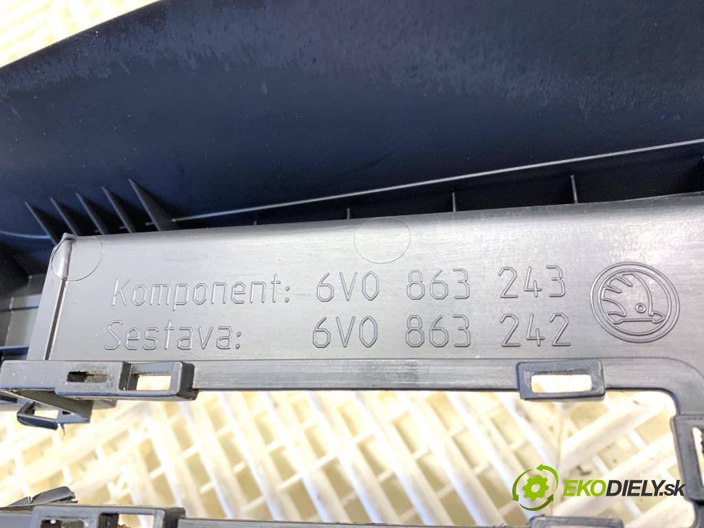 SKODA FABIA III liftback 2019 55 kW 1.0 999 Tunel středový 6V0863243 (Středový tunel)