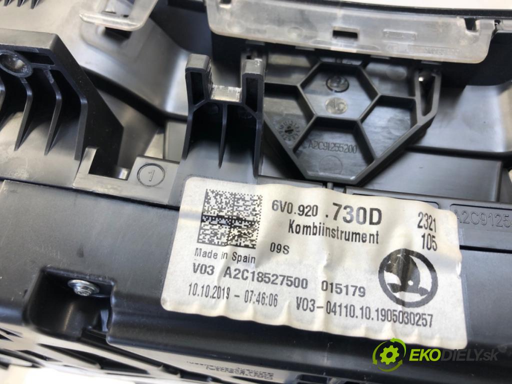 SKODA FABIA III liftback 2019 55 kW 1.0 999 Prístrojovka 6V0920730D (Prístrojová doska)