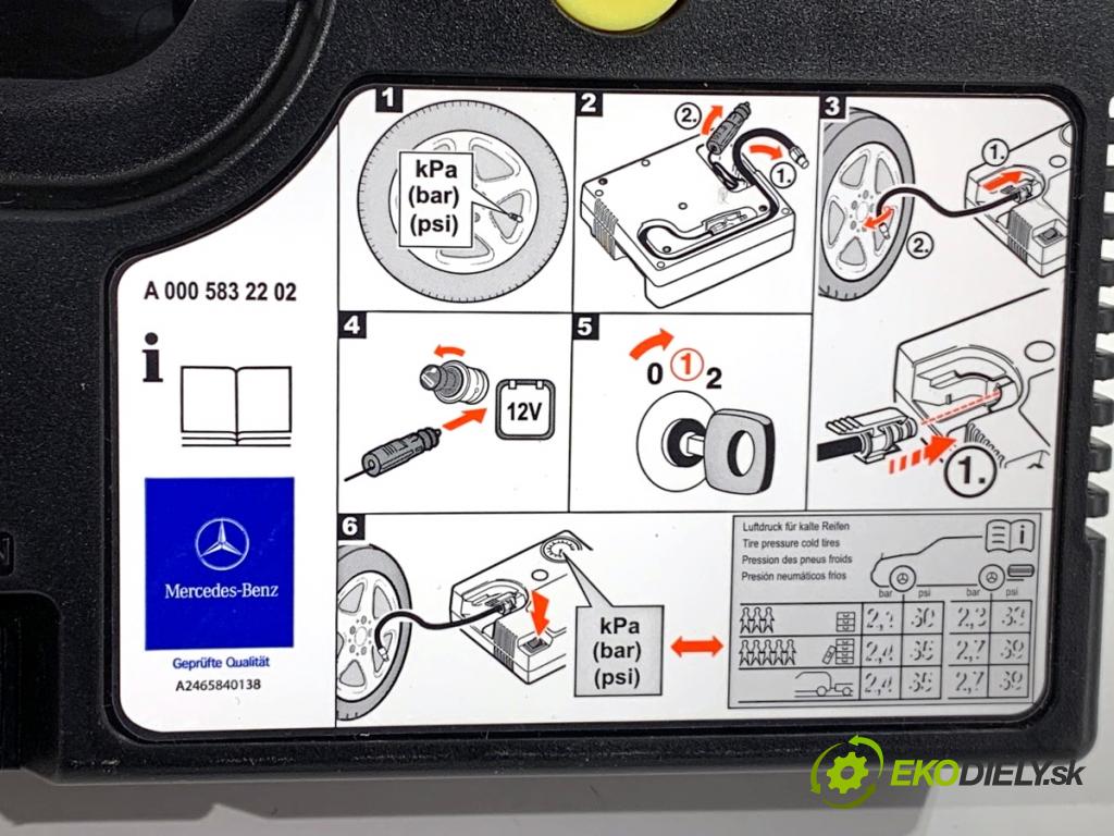 MERCEDES-BENZ CLA coupe coupe 2014 155 kW CLA 250 4-matic (117.346) 1991 Kompresor motorek do KOLA: A0005832812 A2468900188 (Kola a pneumatiky ostatní)