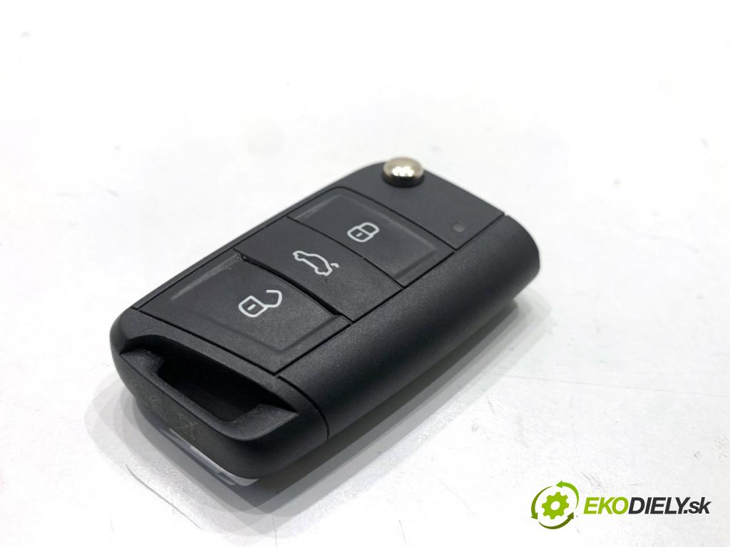 SKODA FABIA III liftback 2019 44 kW 1.0 999 klíč DÁLKOVÝ: 6V0959752K