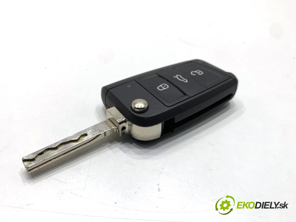 SKODA FABIA III liftback 2019 44 kW 1.0 999 klíč DÁLKOVÝ: 6V0959752K