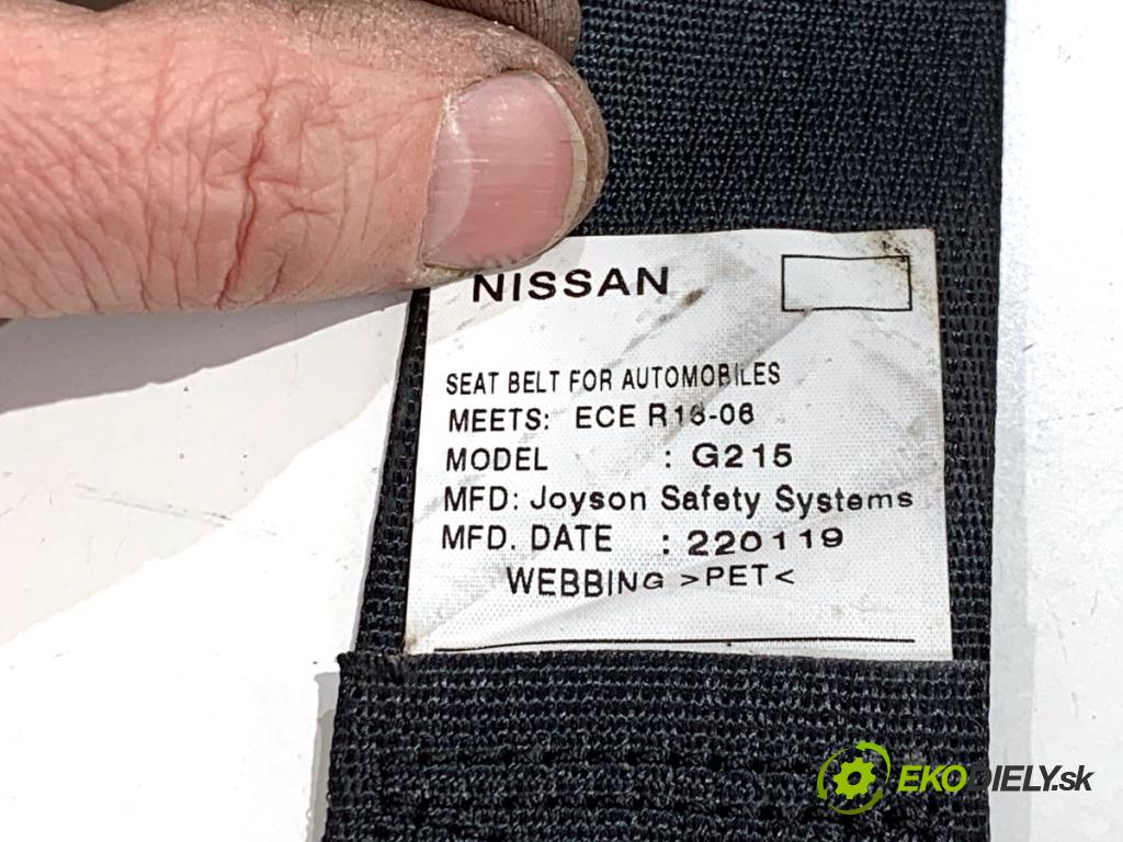 NISSAN QASHQAI J11 SUV 2019 103 kW 1.3 DIG-T 1332 Držiak BEZPEČNOSŤ ľavy zad 888444EA0A