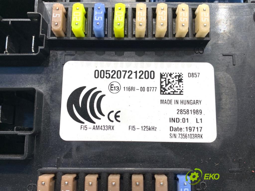 FIAT TIPO liftback 2017 88 kW 1.6 D (356HXG1B, 356HXG11) 1598 modul BSI 00520721200 (Pojistková skříňka)