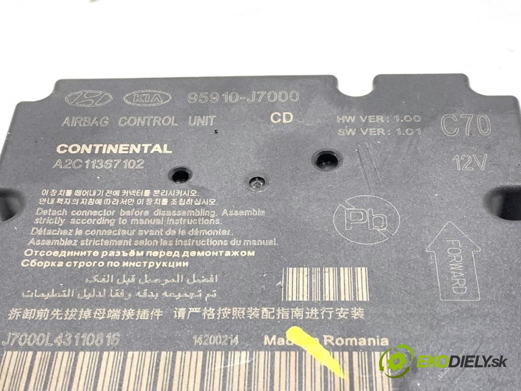 KIA CEED liftback 2020 85 kW 1.6 CRDi 115 1598 senzor airbag 95910-J7000 (Snímač)