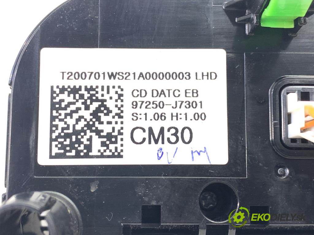 KIA CEED liftback 2020 85 kW 1.6 CRDi 115 1598 Panel ovládania kúrenia 97250-J7301 (Prepínacie páčky pod volantom)