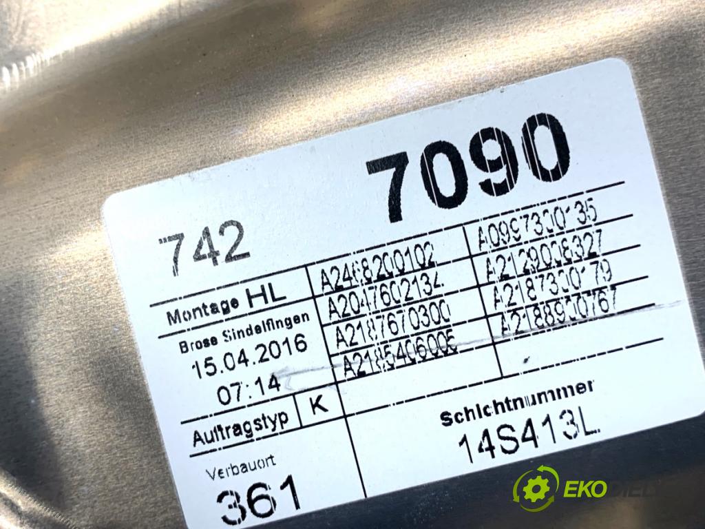 MERCEDES-BENZ W218 Kombi 2016 190 kW CLS 350 d 4-matic (218.994) 2987 mechanismus okna levý zadní část