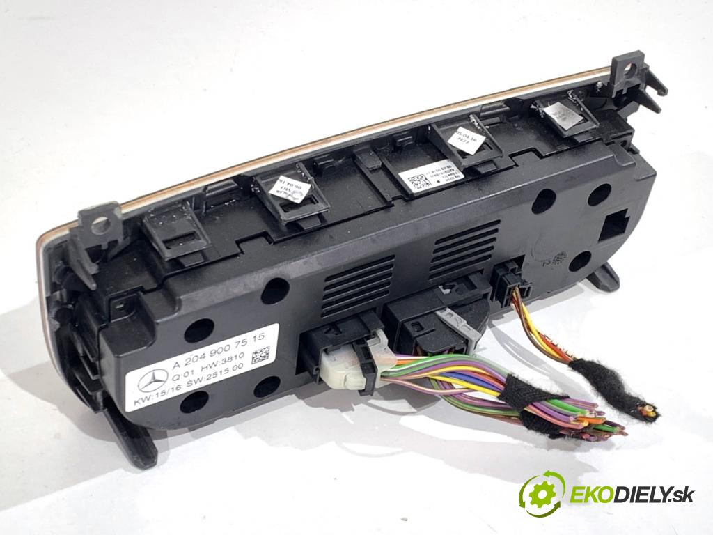 MERCEDES-BENZ W218 Kombi 2016 190 kW CLS 350 d 4-matic (218.994) 2987 Panel ovládania kúrenia A2049007515 (Prepínacie páčky pod volantom)