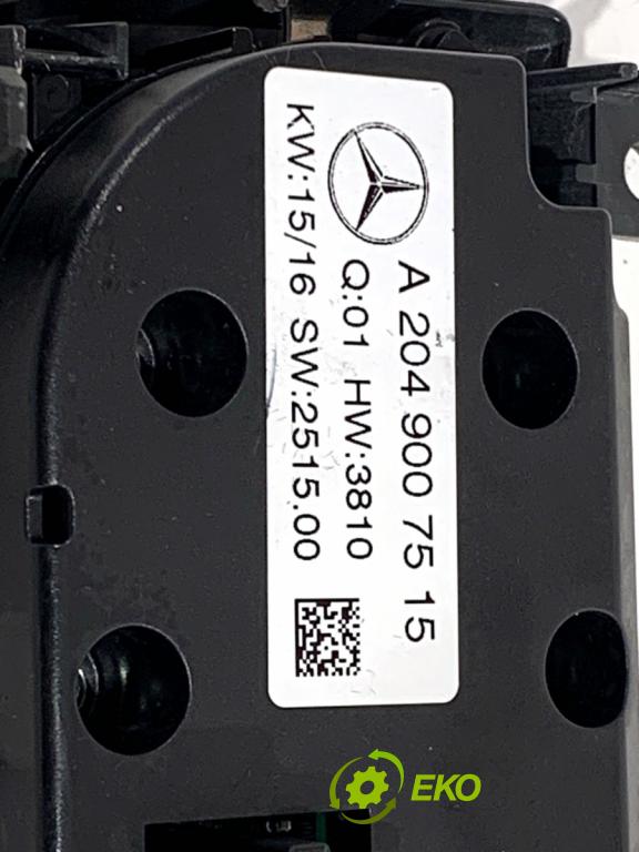 MERCEDES-BENZ W218 Kombi 2016 190 kW CLS 350 d 4-matic (218.994) 2987 Panel ovládania kúrenia A2049007515 (Prepínacie páčky pod volantom)