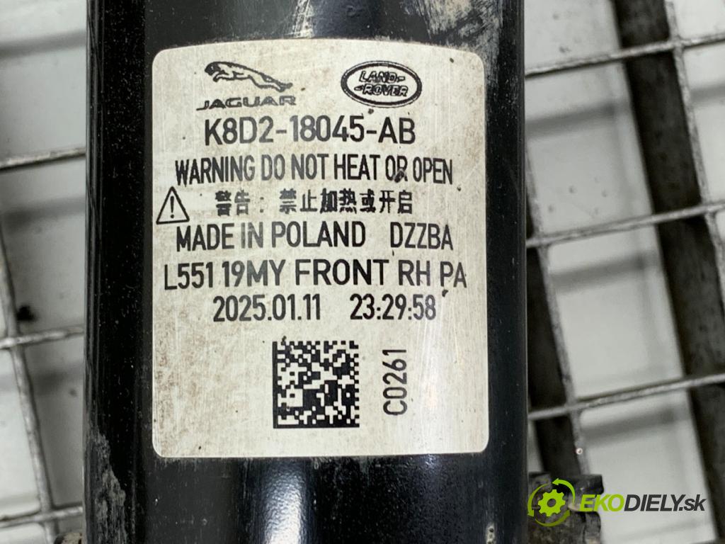 LAND ROVER RANGE ROVER EVOQUE SUV 2025 150 kW 2.0 D200 MHEV 4x4 1997 tlumič pravý přední část K8D2-18045-AB