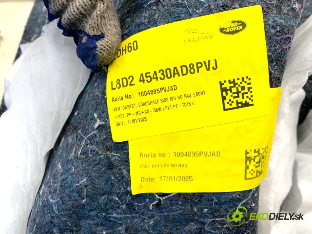 LAND ROVER RANGE ROVER EVOQUE SUV 2025 150 kW 2.0 D200 MHEV 4x4 1997 čalúnenie kufra pravy