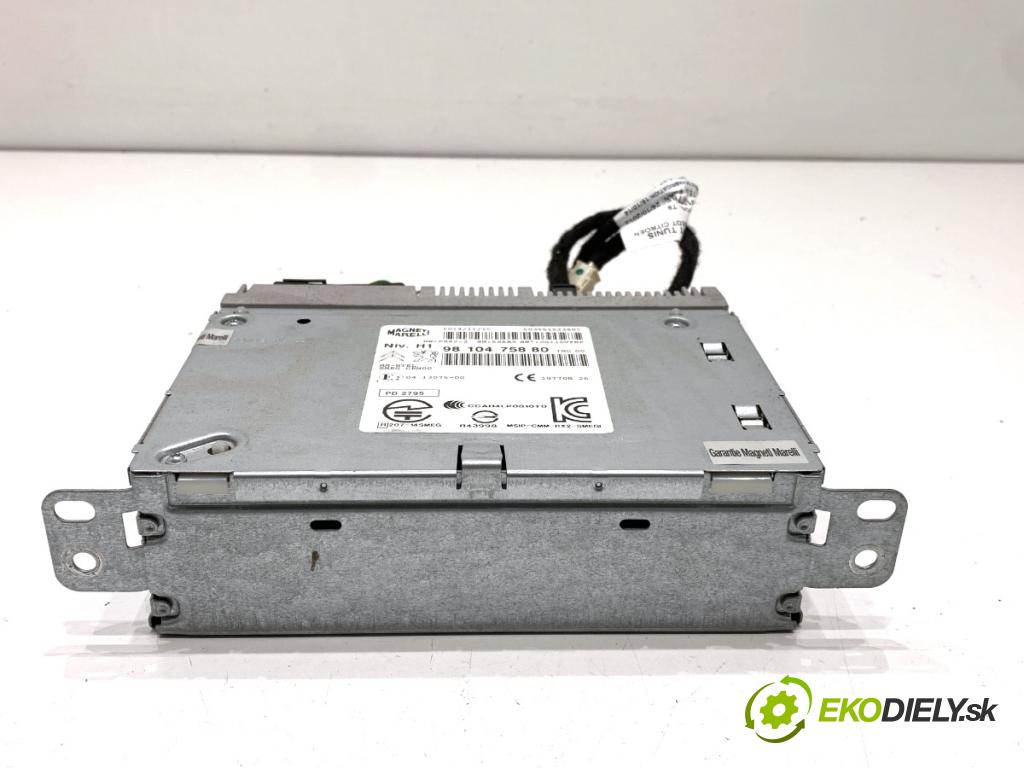 PEUGEOT 308 SW II Kombi 2014 88 kW 1.6 BlueHDi 120 1560 RADIO 9810475880 (Audio zařízení)