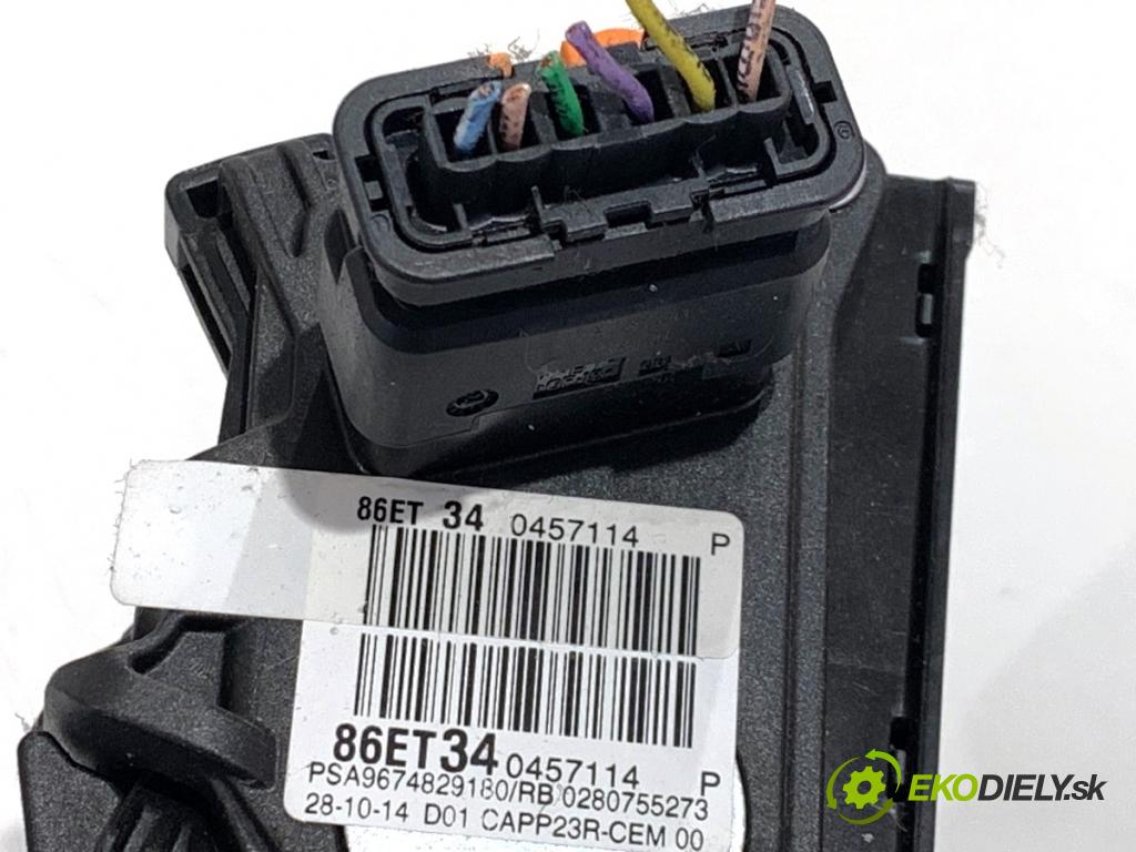 PEUGEOT 308 SW II Kombi 2014 88 kW 1.6 BlueHDi 120 1560 PEDÁL: 9676728880 9674829180 (Potenciometer plynového pedálu)