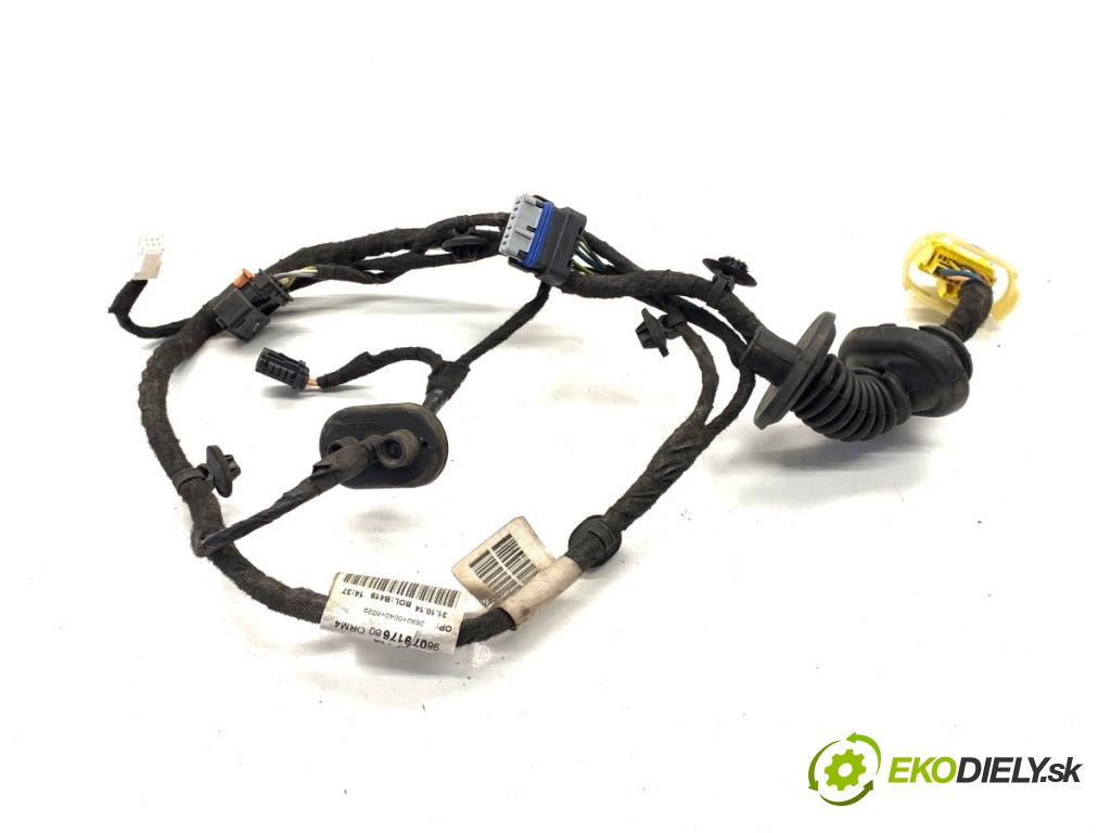 PEUGEOT 308 SW II Kombi 2014 88 kW 1.6 BlueHDi 120 1560 káblovačka dveře zadní část levý 9807917680