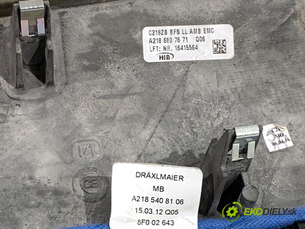 MERCEDES-BENZ W218 Kombi 2016 190 kW CLS 350 d 4-matic (218.994) 2987 lišty kryt A2186807671 A2186807571 (Lišta)