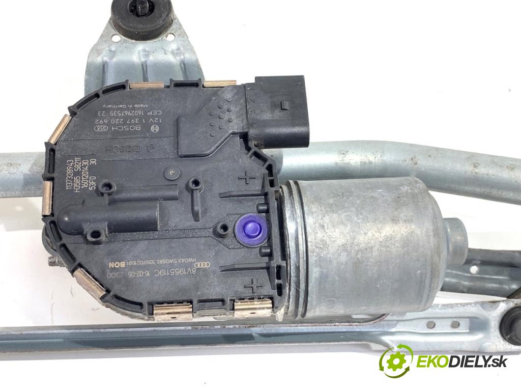 AUDI A3 8V sedan 2016 140 kW 2.0 TFSI quattro 1984 Mechanizmus stieračov predný 8V1955023C (Motorček stieračov predný)