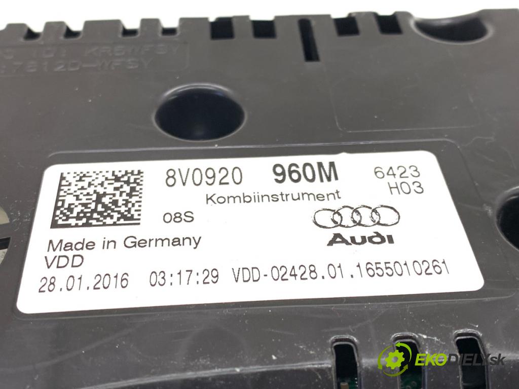 AUDI A3 8V sedan 2016 140 kW 2.0 TFSI quattro 1984 prístrojovka 8V0920960M (Přístrojová deska)