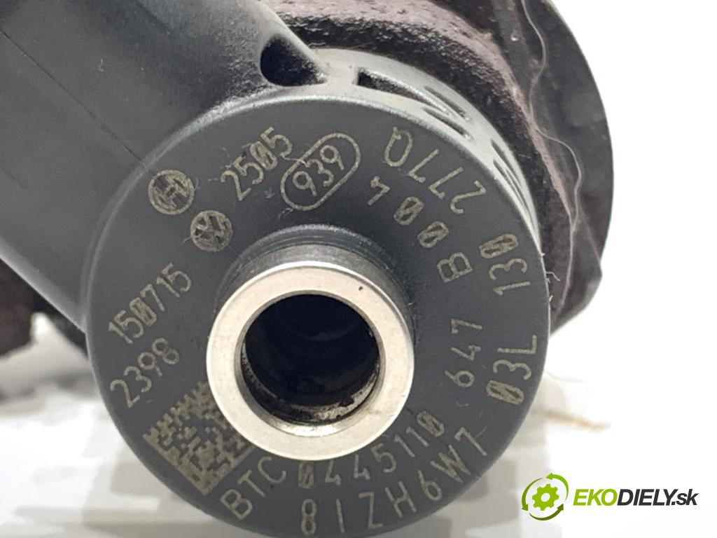 VW CRAFTER 30 50 Platforma / podwozie 2015 80 kW 2.0 TDI 1968 Vstrekovacie ventily 03L130277Q 0445110647